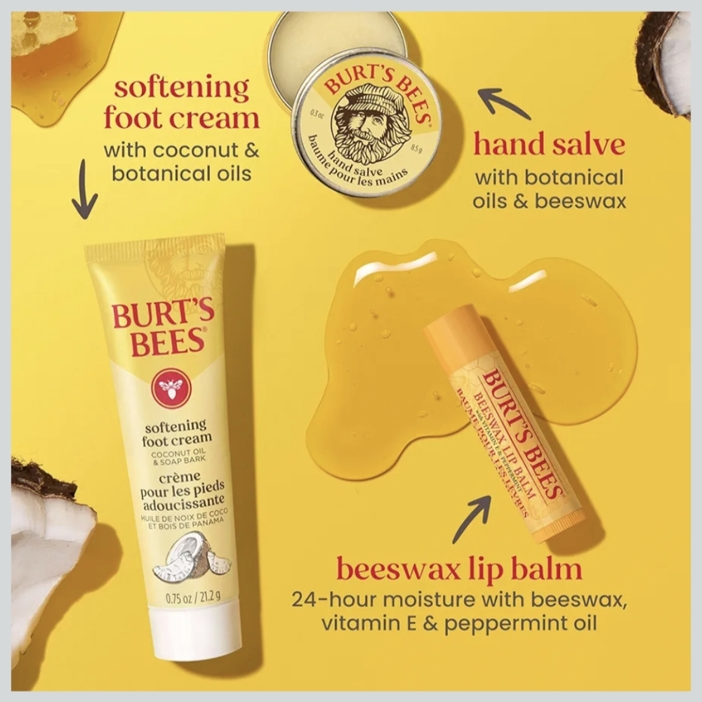 Burt's Bees 5pc. Everyday Essentials Beauty Gift Set for Lips, Face, and Body - Picture 3 of 7